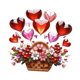 thumbnail image 2 of Mother Day Hanging Ornament 2D Decoración acrílica decorativa Modern Decorative Heart Patrón de flores para regalos festivos para el hogar, 2 of 7