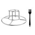 thumbnail image 1 of 2Pcs Stainless Steel Beer Can Chicken Racks Silicone Oil Brush Kit (Assorted Color), 1 of 8