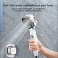 thumbnail image 4 of Cabezal de ducha de mano Cateissary rociador de repuesto para baño Universal lavable desmontable Plata, 4 of 6