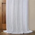 thumbnail image 5 of Aspen White Solid Faux Linen Sheer Curtain (1 Panel), Aspen White, 50W X 96L, 5 of 6