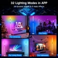 thumbnail image 5 of OUTON RGBIC Floor Lamp with Remote and App Control, Modern Lamp with 36+ Scenes, Music Sync, LED Corner Floor Lamp, Standing Lamp Tall Lamps for Living Room, Bedroom, Wire White, 5 of 9