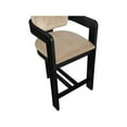 thumbnail image 4 of Meridian Furniture Sacha Beige Velvet Stool, 4 of 9