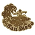 thumbnail image 2 of San Diego Wood Engraved Fridge Magnet Souvenir Gift, 2 of 4
