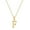 F, variant on Initial Necklace Stainless Steel Letters Pendant Necklace for Women English First Alphabet Name Monogram Stackable Necklaces Jewelry Gold D