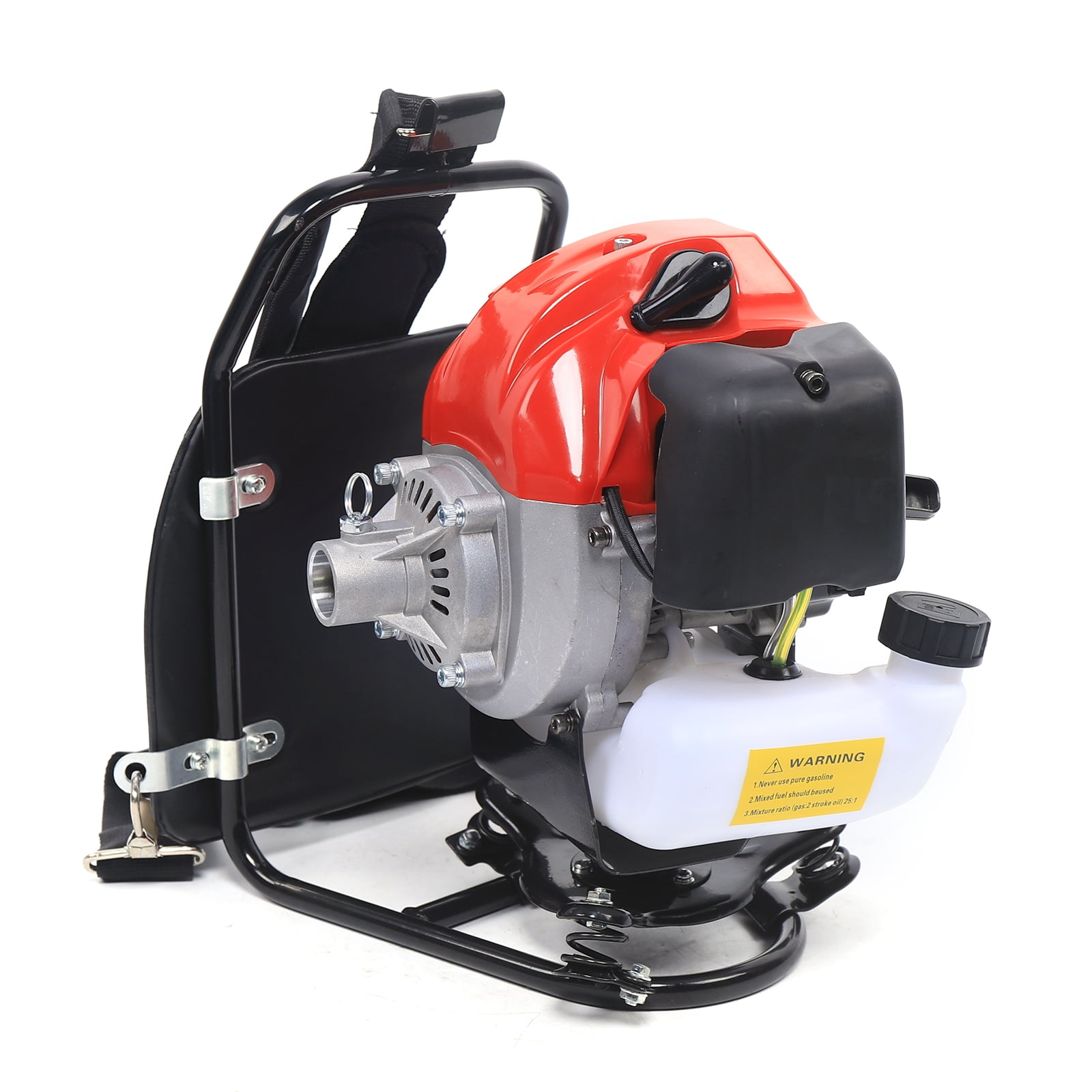 ChicHomey Tiller Cultivator,43CC 2-Stroke Gas Backpack Micro Tiller,1.25kW Gas Engine,Dual Wheels & 2T Blade,Cultivator Hedge Trimmer Yard Tilling Tool