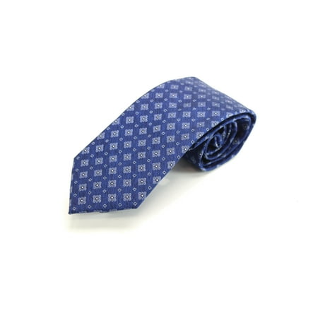 Designer Brand Navy Heathered Medallion Men's Neck Tie