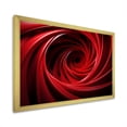 thumbnail image 2 of Designart "Dreamscape Red and Black Abstract Spiral" Abstract Framed Wall Art Decor - Modern Red Abstract Spirals Entryway Framed Wall Art, 2 of 6