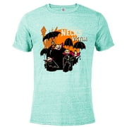 Disney 100 Nightmare Before Christmas Halloween Necks Victim - Short Sleeve Blended T-Shirt for Adults - Customized-Celadon Snow Heather