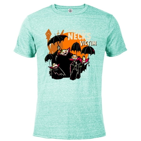 Disney 100 Nightmare Before Christmas Halloween Necks Victim - Short Sleeve Blended T-Shirt for Adults - Customized-Celadon Snow Heather