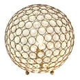 thumbnail image 2 of Lalia Home 10" Elipse Medium Contemporary Metal Crystal Round Sphere Glamorous Orb Table Lamp for Living Room, Bedroom, Entryway, Office, Foyer, Home Décor, Antique Brass, 2 of 6