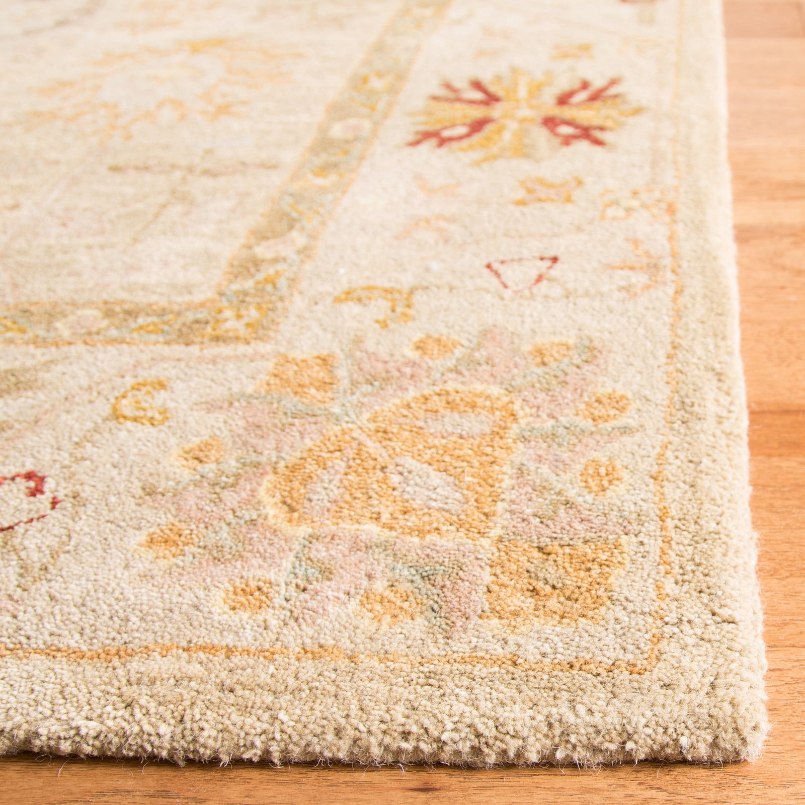SAFAVIEH Anatolia Scott Traditional Wool Area Rug, Taupe/Beige, 10' x 14'