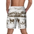 thumbnail image 4 of Goofa Cows Grazing On The Meadow 2 Printed Men's Swim Trunks Board Shorts Quick Dry Mens Swimming Trunks with Compression Liner,Breathable Fit Hawaii Beach Shorts-XX-Large, 4 of 9