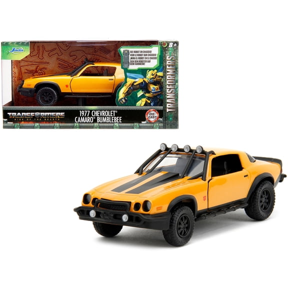 1977 Chevrolet Camaro Off-Road Version Yellow Metallic with Black Stripes "Transformers: Rise of the Beasts" (2023) Movie "Hollywood Rides" Series 1/32 Diecast Model Car by Jada