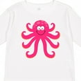 thumbnail image 4 of Inktastic Octopus Sea Creature Pink Girls Girls Long Sleeve Toddler T-Shirt, 4 of 5