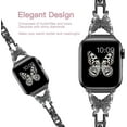 thumbnail image 2 of Butterfly Bracelet Compatible With Apple Watch Band Diamond Metal Wristband Strap Compatible With Iwatch, 2 of 3