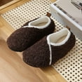 thumbnail image 4 of purcolt Men's Fuzzy Slippers Cozy Comfy Slip-on Slippers Indoor Outdoor Soft Warm Winter Home Shoes with Anti-Skid Sole Gifts for Men Father Dad, 4 of 5