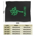 thumbnail image 3 of Anti-Pilling Flannel Bed Throw Blankets Plant Tree Nature - Couch-Ultra-Soft Micro Fleece Sofa Bed Camping Travel Blanket for Adults 80"x60", 3 of 8