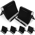 thumbnail image 3 of OULII 6Pcs Black Desktop Phone Stand Foldable Plastic Holder for Home Use Multi-Angle Adjustable, 3 of 8