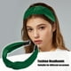 thumbnail image 2 of Terciopelo Anudadas Diademas, Pelo Diadema para Mujeres, Oscuro Verde, 1,2 Ancho, 2 of 7