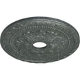 thumbnail image 3 of Ekena Millwork 20 7/8"OD x 3 5/8"ID x 1 5/8"P Palmetto Ceiling Medallion (Fits Canopies up to 5"), Hand-Painted Athenian Green Crackle, 3 of 7