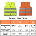 thumbnail image 5 of GOGO High Visibility Kids Safety Vest for Construction Costume, Fits Age from 3 to 15-Neon Green-M, 5 of 7