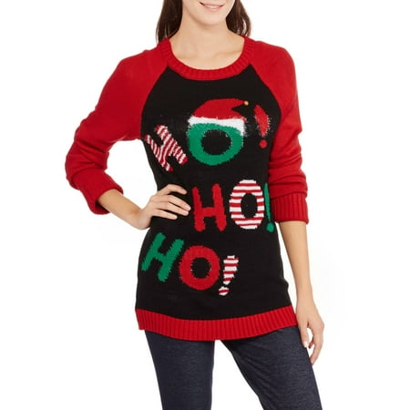 Juniors' Christmas Sweater - Walmart.com