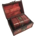 thumbnail image 4 of Allgala Antique Wooden Jewelry Treasure Keepsake Box 2-PC Set, 4 of 5