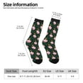 thumbnail image 2 of Logiee Pink Sleeping Fox Print Adult Socks for Men & Women,Calf Socks, Ankle Socks,Boots Socks,Breathable Casual Sock,Unisex Crew Socks, 2 of 6