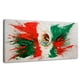 thumbnail image 1 of Cuadro Decorativo Canvas México Bandera 90x60, 1 of 4