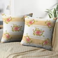 thumbnail image 4 of LALILO Throw Pillow Covers Floral With Roses Accent Art Artwork Beautiful Cushion Cover 18" x 18", 2 Pack, 4 of 6