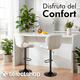 thumbnail image 3 of Set De 4 Bancos De Cocina Barra Silla Taburete Respaldo Alto, 3 of 7