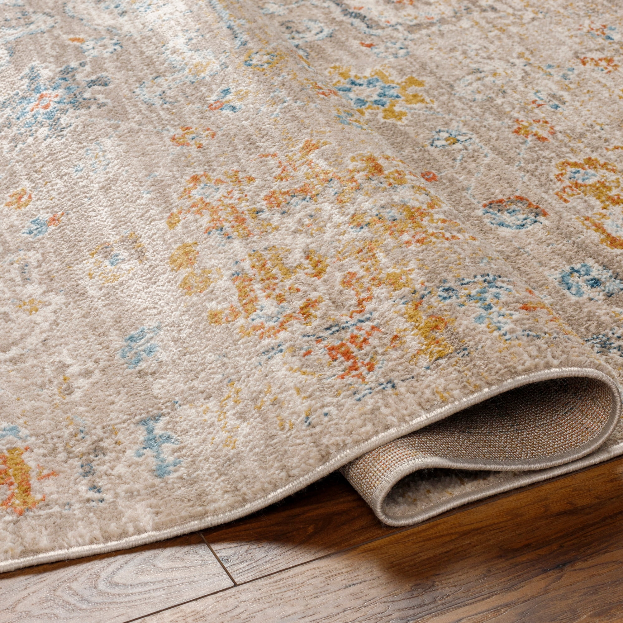 Artistic Weavers Pertek Area Rug, Taupe/Rust, 5'3" x 7'