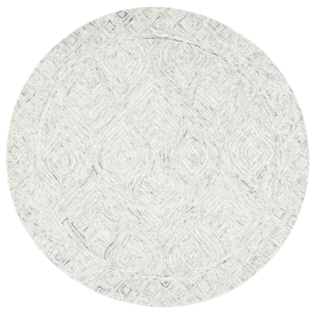 SAFAVIEH Ikat Hartley Geometric Wool Area Rug, Beige/Grey, 8' x 10'