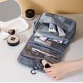 thumbnail image 3 of Neceser colgante - Organizador de viaje de maquillaje cosmético grande para hombres y mujeres con gancho resistente, 3 of 5