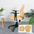 thumbnail image 4 of Funda de oficina dividida, funda de ordenador, antipolvo, elástica, de sólido pa , cocina, oficina, comedor, clo Sunnimix Funda de asiento elástica, 4 of 8