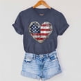 thumbnail image 7 of Vetsdori Women's Short Sleeve T Shirts 4th of July USA Years Anniversary Pullover Patriotic Casual Red White and Blue Graphic,Crew Neck Summer Shirts for Women Independence Day, 7 of 7