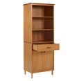 thumbnail image 3 of 70" Solid Wood 2 Door Hutch - Caramel, 3 of 5