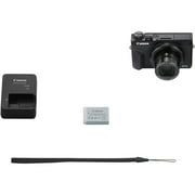 Canon PowerShot G7 X Mark III Digital Camera (Black)+128GB Transcend Memory Card+Camera Shoulder Bag+12 inch Flexible Spider Tripod+Deluxe Accessory Bundle (International Version)