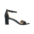 thumbnail image 3 of Naturalizer Womens Vera Leather Ankle Strap Heel Sandals  Black 8.5 Wide (C,D,W), 3 of 5