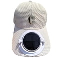 thumbnail image 4 of LiuXxxx Solar Powered Fan Cap for Summer with Extended Brim Breathable Mesh Unisex Sunshade Visor Outdoor Recreational Couple Daily Beach Date Casual Style White, 4 of 4