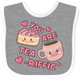 thumbnail image 3 of Inktastic Valentine You Are Tearrific with Cute Tea Cup and Pastry Girls Baby Bib, 3 of 4