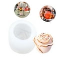 thumbnail image 3 of [50-1306-D White] Rose Candle Ice Cube Ice Silicone Mold, 3 of 13