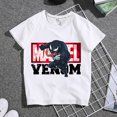 thumbnail image 1 of Kids Summer Tops Tees Cartoon Spiderman White Short Sleeve T-Shirt, 1 of 5