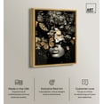 thumbnail image 2 of Butterfly Golden Goddess Gold Fashion Glam Canvas Wall Art by Art Remedy, Gold Floater Frame, 20"x24", 2 of 7