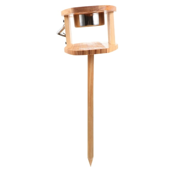 GETAJGHSD Khaki Portable Folding Wine Table for Picnic and Beach