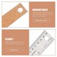 thumbnail image 3 of 2pcs Professional Cork Backing Rulers Engineering Rulers Office Stationery Random Style, 3 of 4