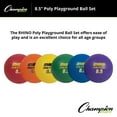 thumbnail image 4 of Champion Sports Rhino Poly 8.5-Inch Playground Ball Set, 4 of 5