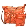 thumbnail image 1 of Pre-Owned Hermes Silky City MM Women's Shoulder Bag Silk Orange (Fair), 1 of 9