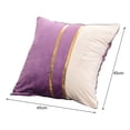 thumbnail image 6 of Riguas Pillow Case Plush Two-color Splicing Throw Pillow Cover Soft Stylish Decorative Cover with Hidden Zipper for Home, 6 of 7
