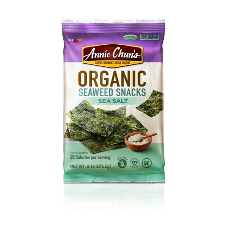 Dulse Seaweed - Annie Chun's Organic Sea Salt Seaweed Snack 0.16 oz